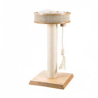 Nebu FunRope - Natural | Scratching post with nest